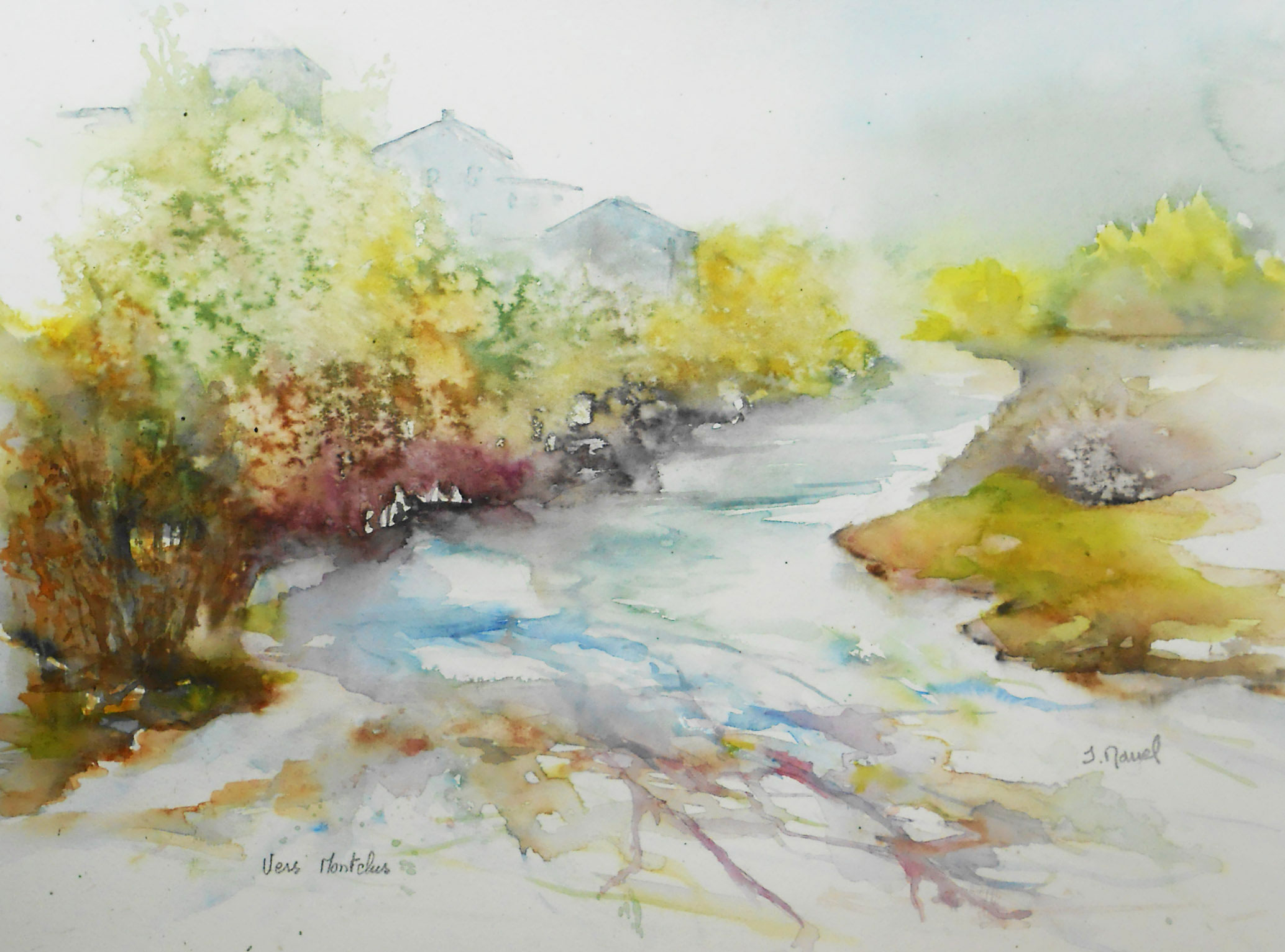 Tableaux aquarelle paysages par Josette MARREL aquarelliste